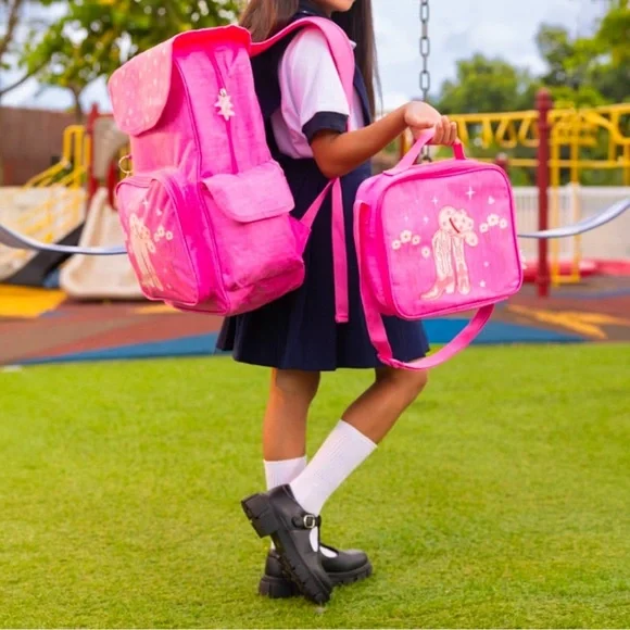 Pink Western‎ Cowgirl Backpack with Boots & Cactus - NEW & Sealed - Picture 3 of 3
